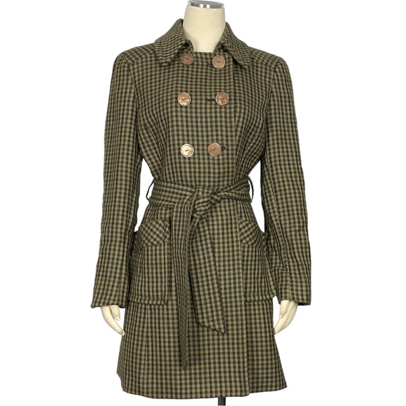 ANTONIO MELANI Jackets & Blazers - Antonio Melani plaid double-breasted coat